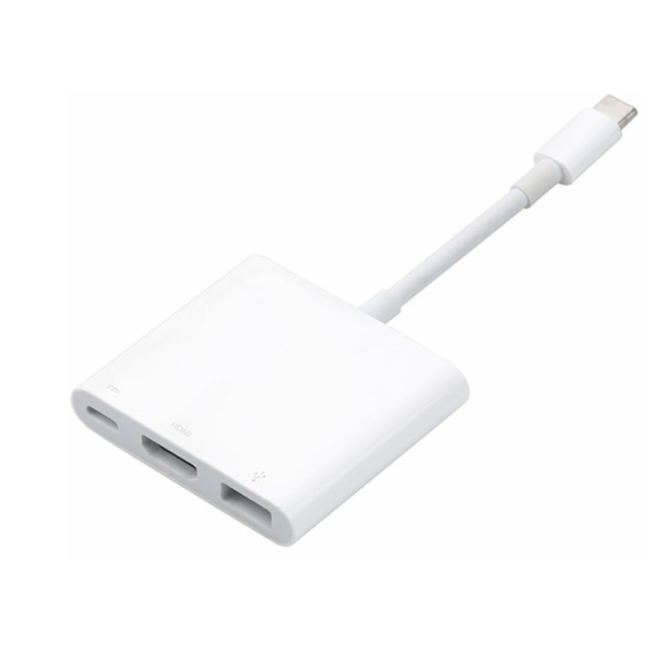 USB-C HDMI multi adapter kabel - Hvid